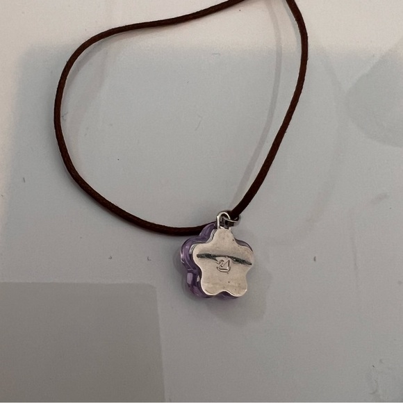 Swarovski Purple Heart Crystal Necklace - Picture 4 of 4